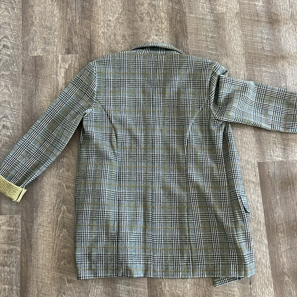 Liverpool Novelty Boyfriend Knit blazer in plaid, XS - Like New - Picture 6 of 8